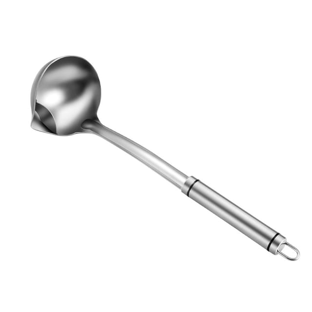 Schaumlöffel Aus Edelstahl 304 – Fettschöpfkelle – Suppenlöffel – Fettabscheider – Ölschöpfkelle – Küchenutensil – Für Den Restaurantgebrauch – Silber