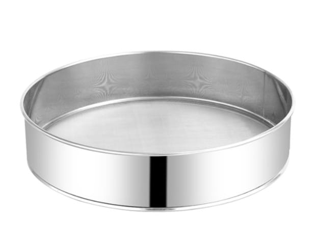 Mehlsieb Aus Edelstahl, Feines Gebäcksieb, Professionelles Mehlsieb Für Mehl, Kuchen Und Gemüse – 20 X 5,2 Cm