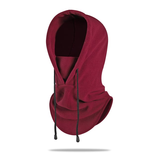 Stück Multifunktionale Fleece-ski-sturmhaube/mütze Für Kaltes Wetter, Outdoor-aktivitäten Wie Skifahren, Motorradfahren, Bergsteigen, Camping, Wandern Und Winter (burgunderrot) 33 X 54 Cm