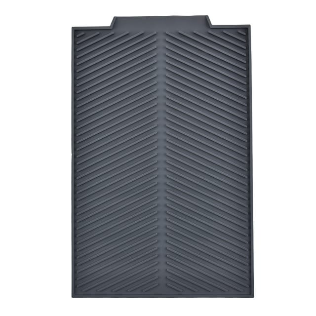Abtropfmatte Für Geschirrspülbecken, Spülbeckenmatte, Kunststoff, 39 X 25 Cm (grau)