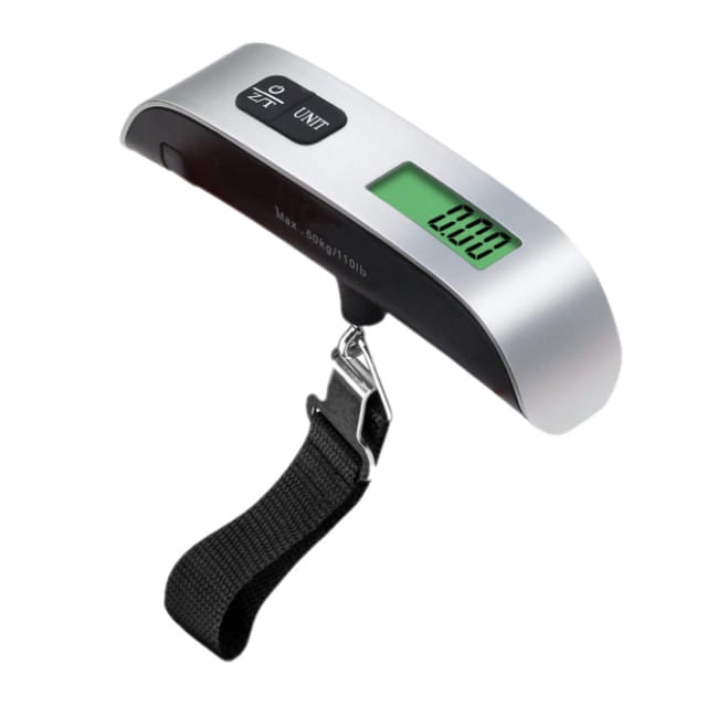Tragbare Digitale Waage Mit Lcd-bildschirm, Elektronische Hängegepäckwaage, Reisewaage, Kofferwaage, 50 Kg