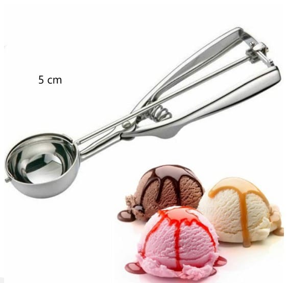 Eiskugelportionierer Aus Edelstahl, Eiskugelportionierer, Fruchtportionierer – 5 Cm Durchmesser