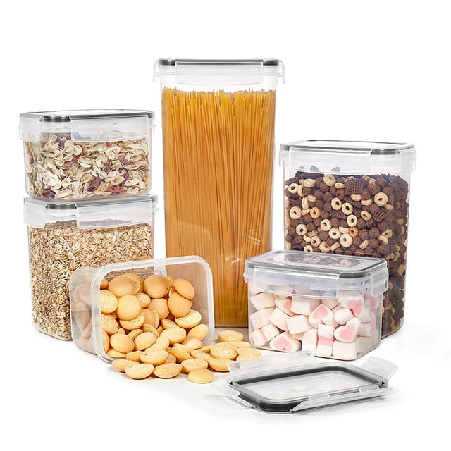 1,4-liter-küchenvorratsbehälter, 10er-set, Luftdichte Kunststoff-vorratsdosen Mit Deckel, Zur Aufbewahrung Von Müsli, Nudeln, Mehl Und Tierfutter