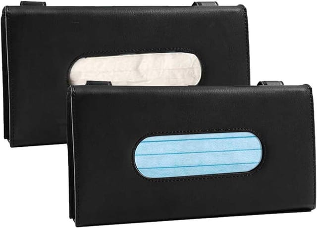 Stück Auto-taschentuchspender, Taschentuchbox Für Die Sonnenblende, Leder-taschentuchbox Fürs Auto, Halterung Für Die Sonnenblende, Aufbewahrungsbox Für Taschentücher Für Die Sonnenblende