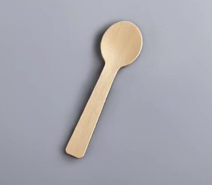 Packung Mit 100 Einweg-holzlöffeln, 10 Cm/16 Cm (10 Cm)