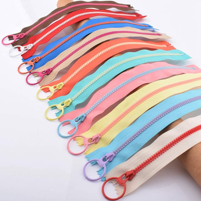 Reißverschlüsse, 20 Stück Bunte Reißverschlüsse Mit Metall-ziehring Zum Schließen, Zum Nähen Und Basteln (15 Cm, 10 Farben)