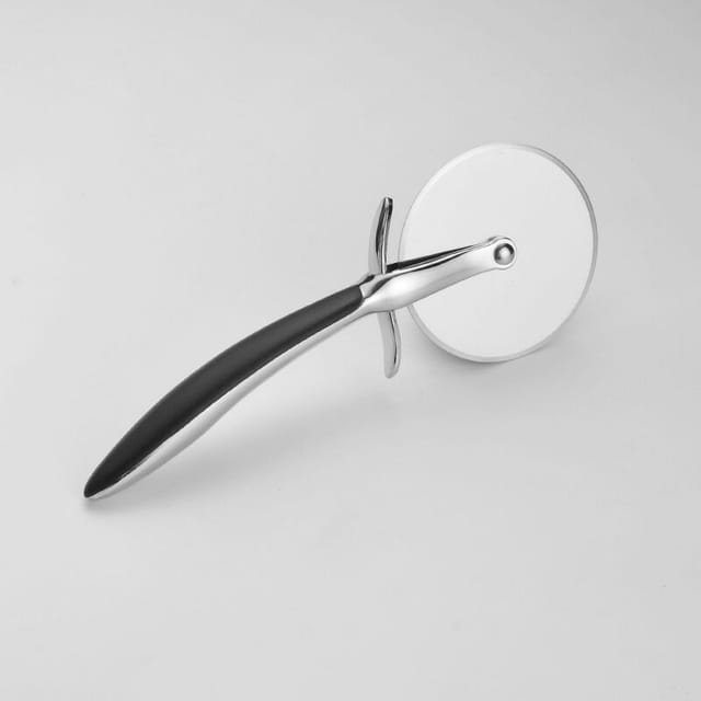 Pizzaschneider, Pizzaschneider Aus Edelstahl, Professionelles Pizzamesser Mit Rutschfestem Griff – 18,5 X 7 Cm
