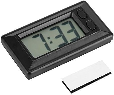Tragbare Digitale Lcd-uhr Für Das Armaturenbrett Im Auto, Elektronische Tischuhr Mit Datums-, Zeit- Und Kalenderanzeige, Klebepad Und Hintergrundbeleuchtung