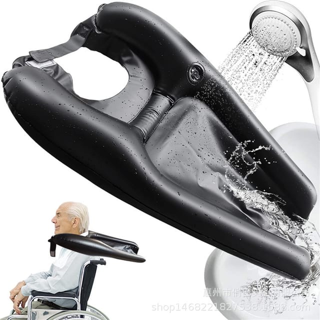 Tragbares, Faltbares Mobiles Shampoo-waschbecken Mit Abflussschlauch, Weich Und Leicht, Schnell Aufzublasen Und Zu Entleeren, Geeignet Für Schwangere, Behinderte, Ältere Menschen Und Kinder.