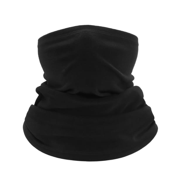 Unisex Mehrzweck-winter-schlauchschal Mit Elastischem Thermofleece-futter, Geeignet Zum Skifahren, Laufen, Motorradfahren Und Radfahren, Schwarz