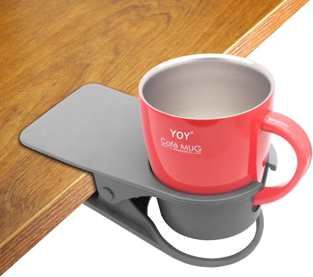 Ansteckbarer Trinkbecher/trinkflasche Für Den Bürotisch, Schwarz (grau)