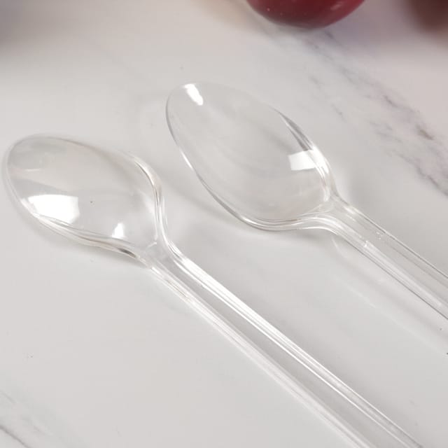 Transparente Plastiklöffel Stabile, Transparente Teelöffel Aus Kunststoff (50er-packung)
