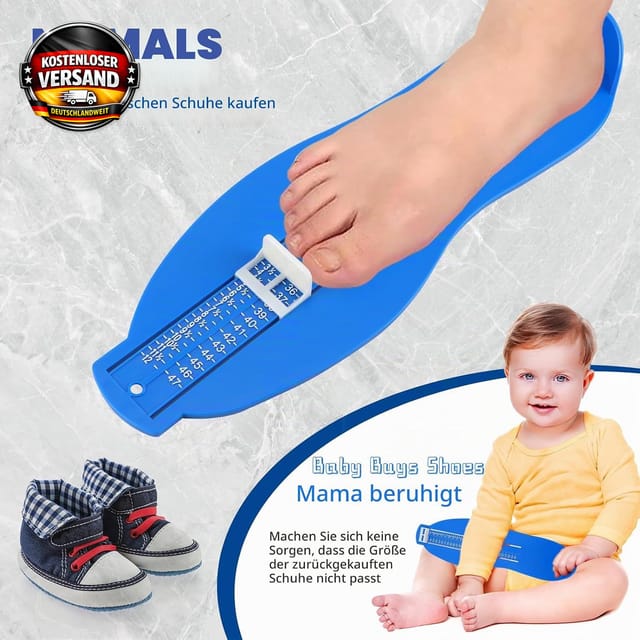 Fußmessgerät für Schuhgrößen Messgerät mit verstellbarem Maßband für präzises Me