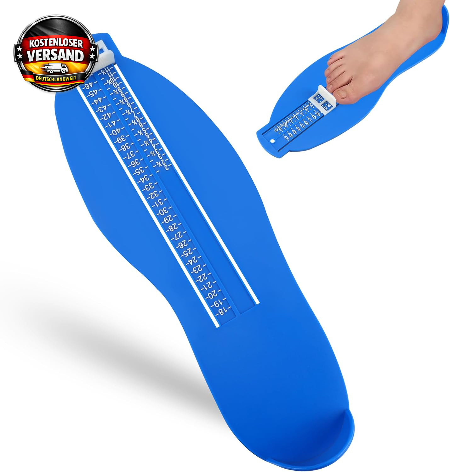Fußmessgerät für Schuhgrößen Messgerät mit verstellbarem Maßband für präzises Me Bild 5