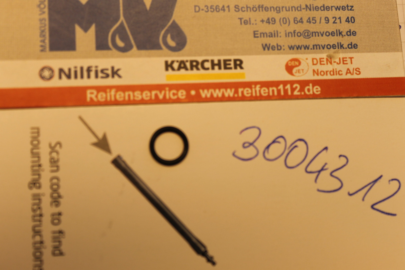 Original Nilfisk O-Ring ⌀ 7.0 x 1.2 NEB 3004312 für Hochdruckreiniger Strahlrohr Bild 4