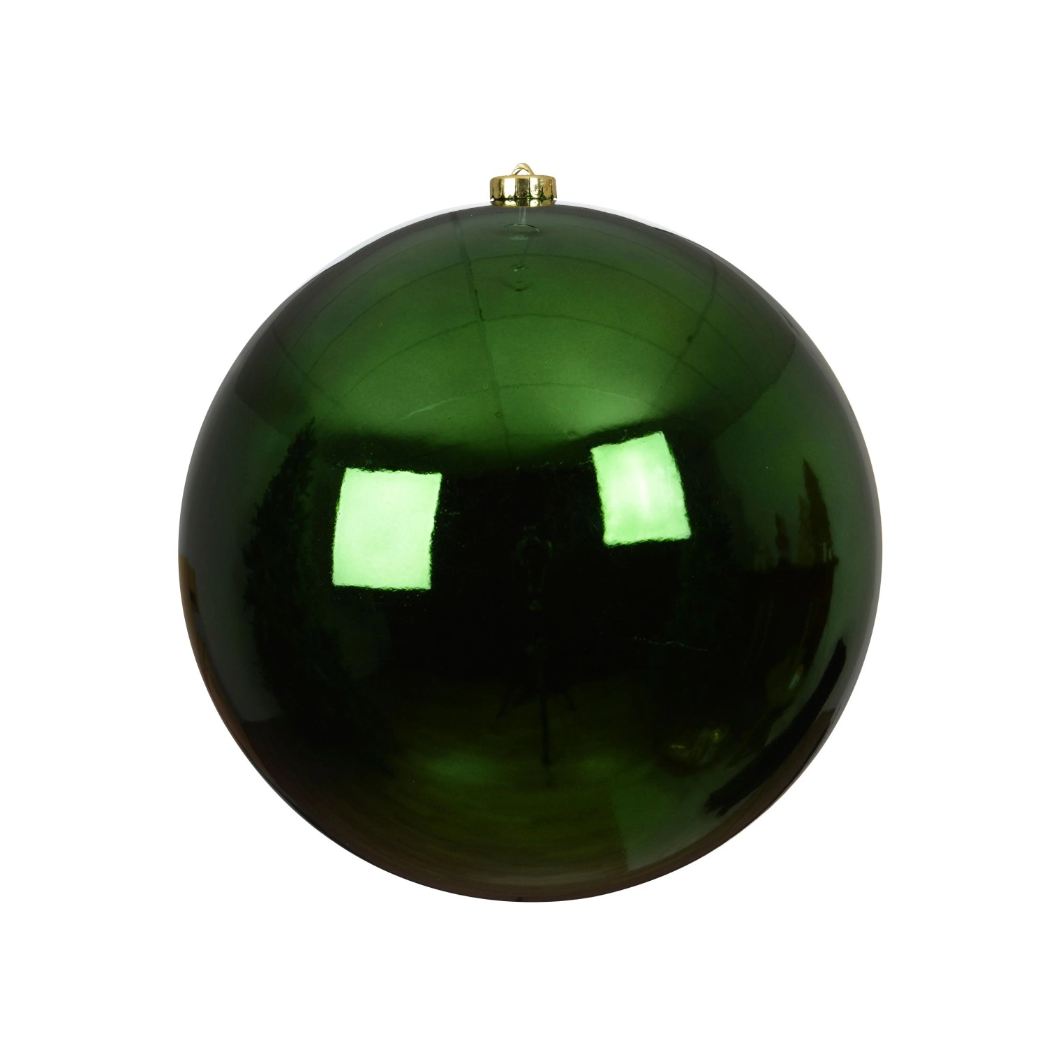 Decoris Weihnachtskugel Kunststoff Grün Ø 25 cm