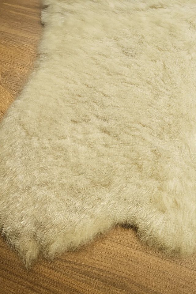 Provellus Fellteppich Deutsches Kurzhaar Schaffell Creme – Echt, dicht & kurz, 80-100 cm Bild 2