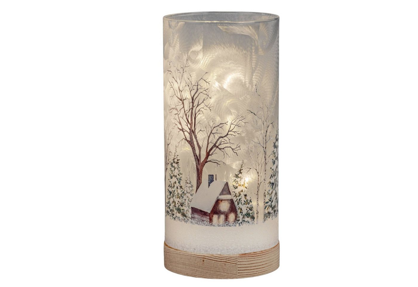 formano LED Dekolicht Winterlandschaft Weihnachtsdeko, LED, Mit Timerfunktion, Weiß, Winterlandschaft, H: 20cm Bild 3