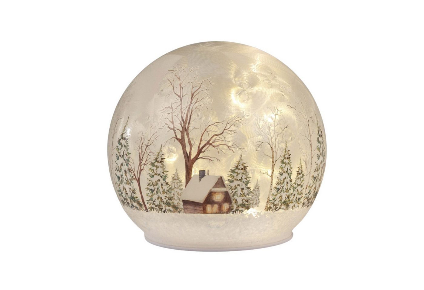 formano LED Kugelleuchte Winterlandschaft Weihnachtsdeko, LED, Mit Timerfunktion, Weiß, Winterlandschaft, H: cm Bild 2
