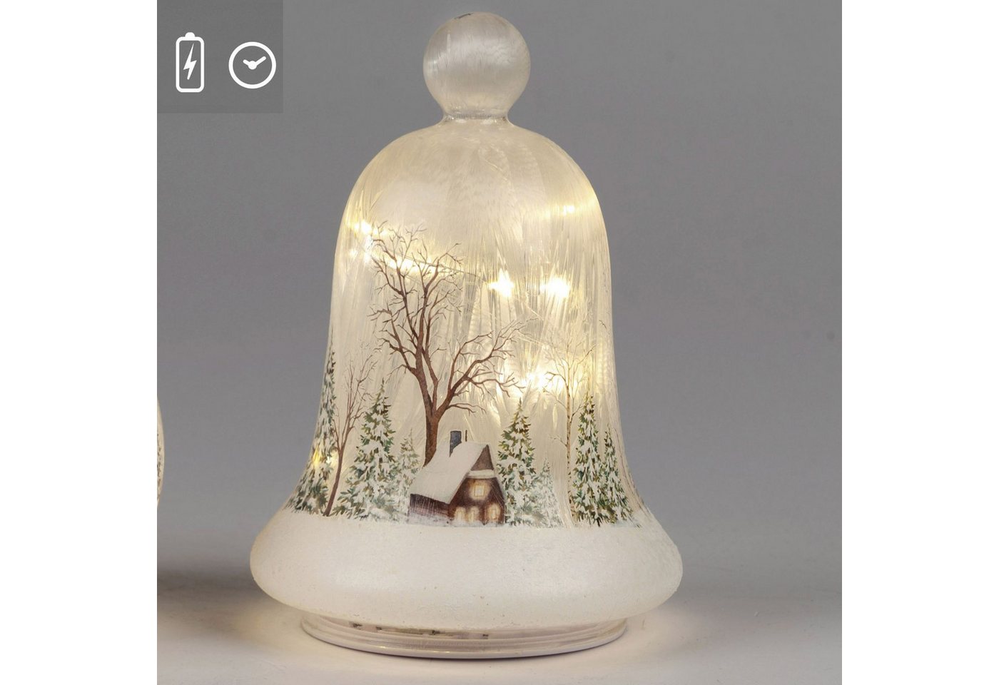 formano LED Dekoobjekt Winterlandschaft Weihnachtsdeko, LED, Mit Timerfunktion, Weiß, Winterlandschaft, H: 17cm Bild 2
