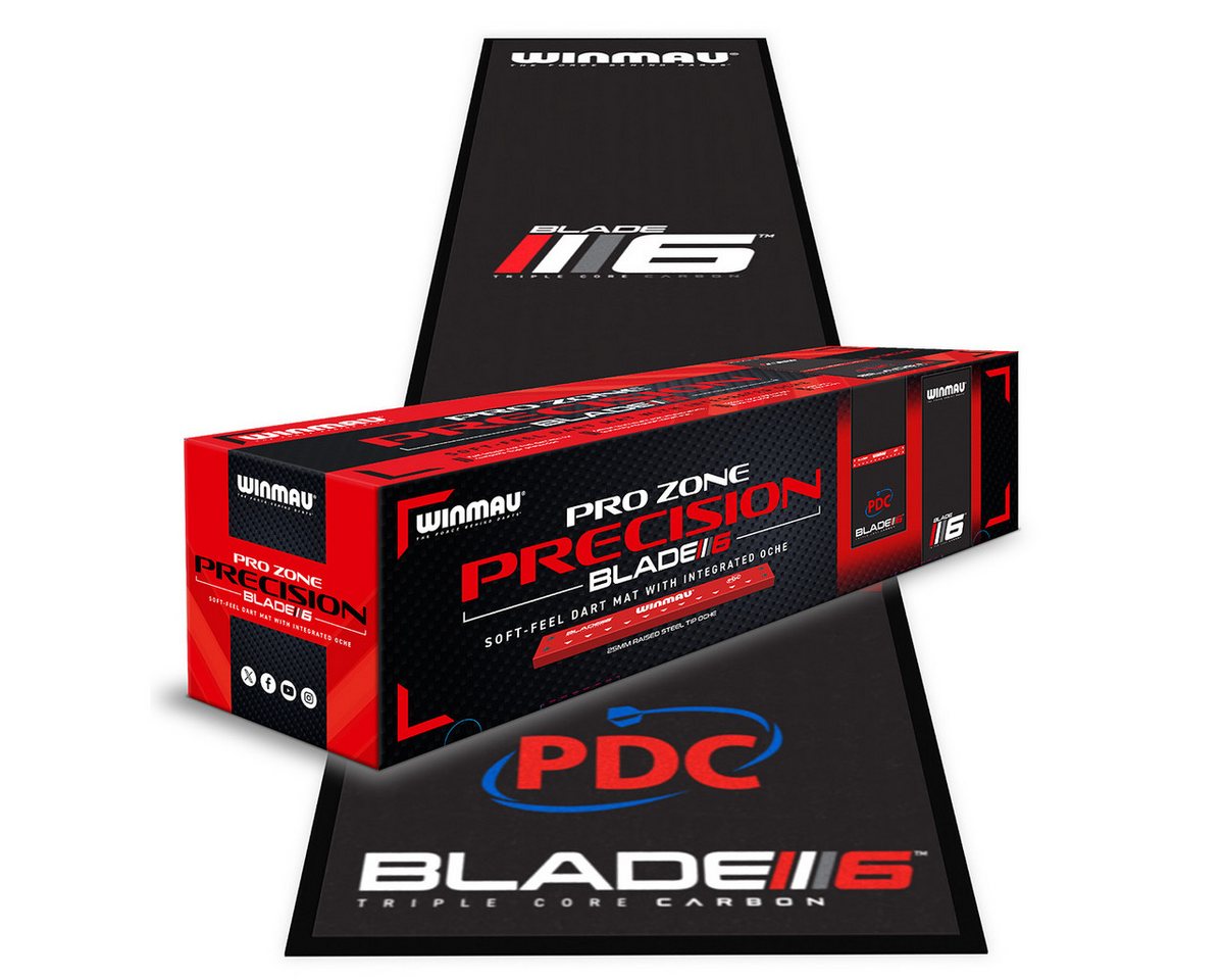 Winmau Dartmatte Dartmatte Pro Zone Precision Blade 6 8215, Mat Dartteppiche Matte für Dartscheiben Boards Bild 5