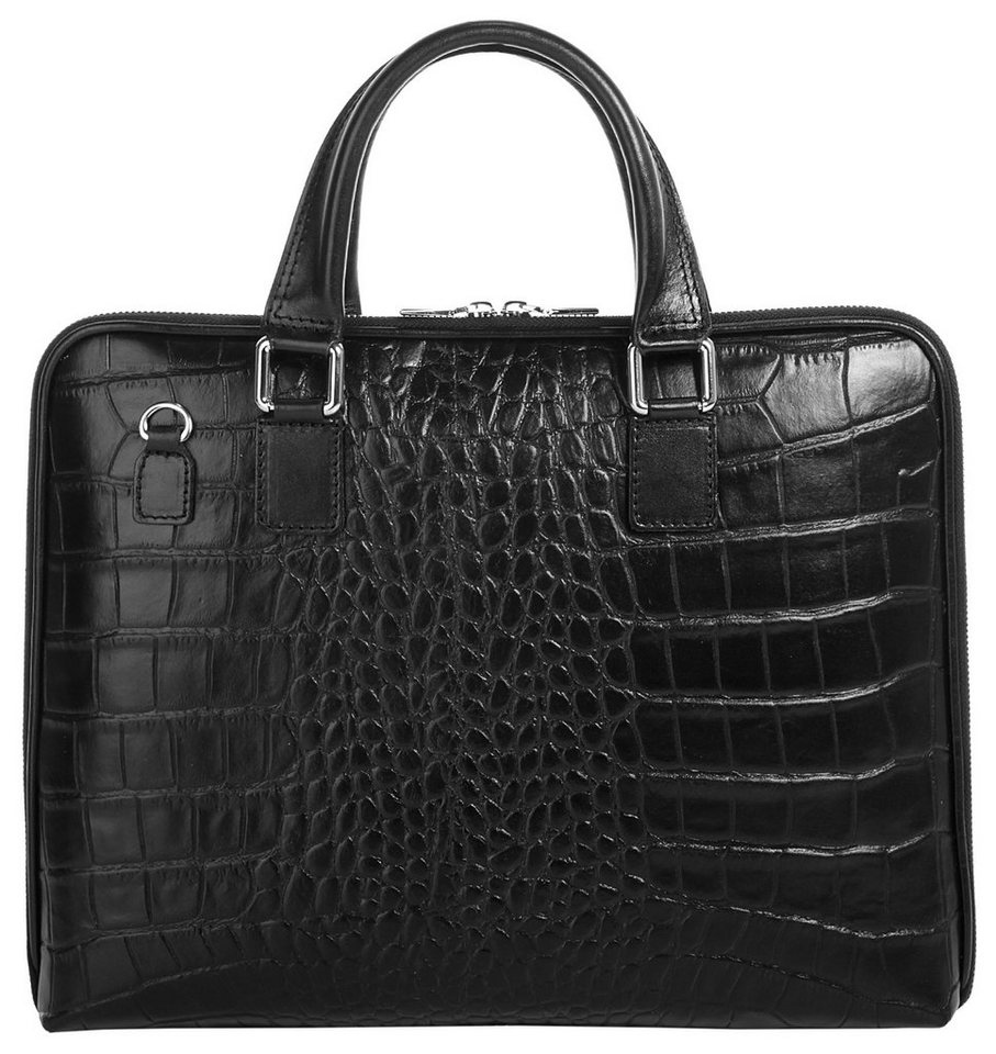 Cluty Aktentasche CLUTY Damen echt Leder, Made in Italy, echt Leder, Made in Italy