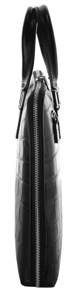 Cluty Aktentasche CLUTY Damen echt Leder, Made in Italy, echt Leder, Made in Italy Bild 3