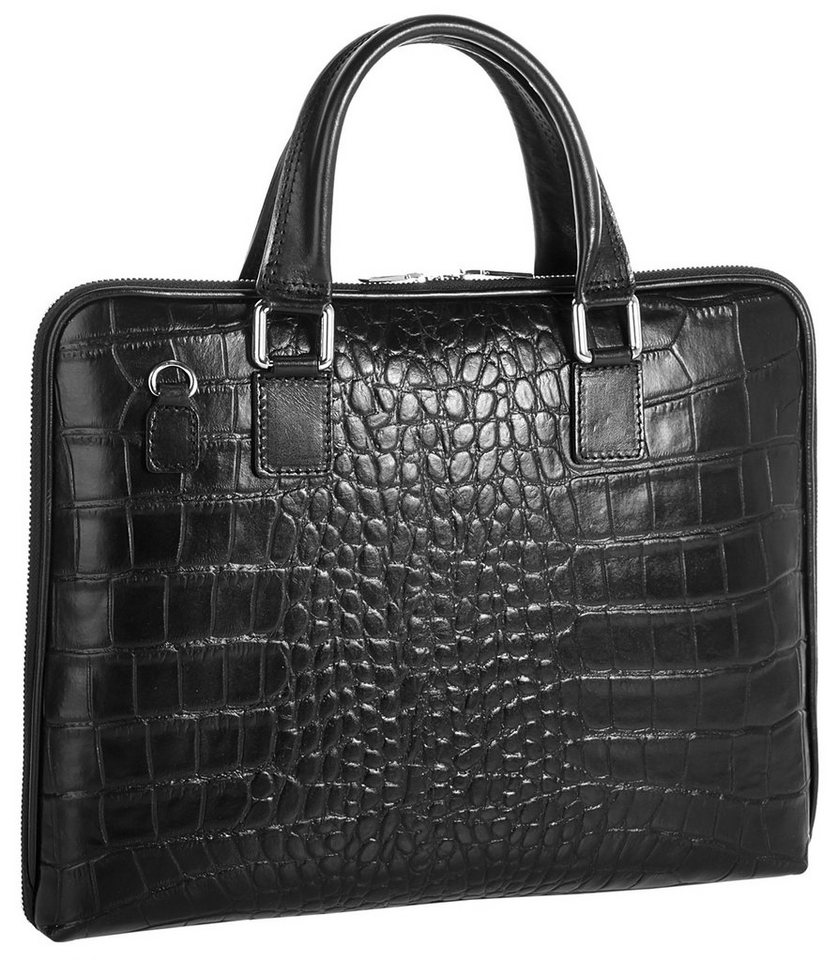 Cluty Aktentasche CLUTY Damen echt Leder, Made in Italy, echt Leder, Made in Italy Bild 4