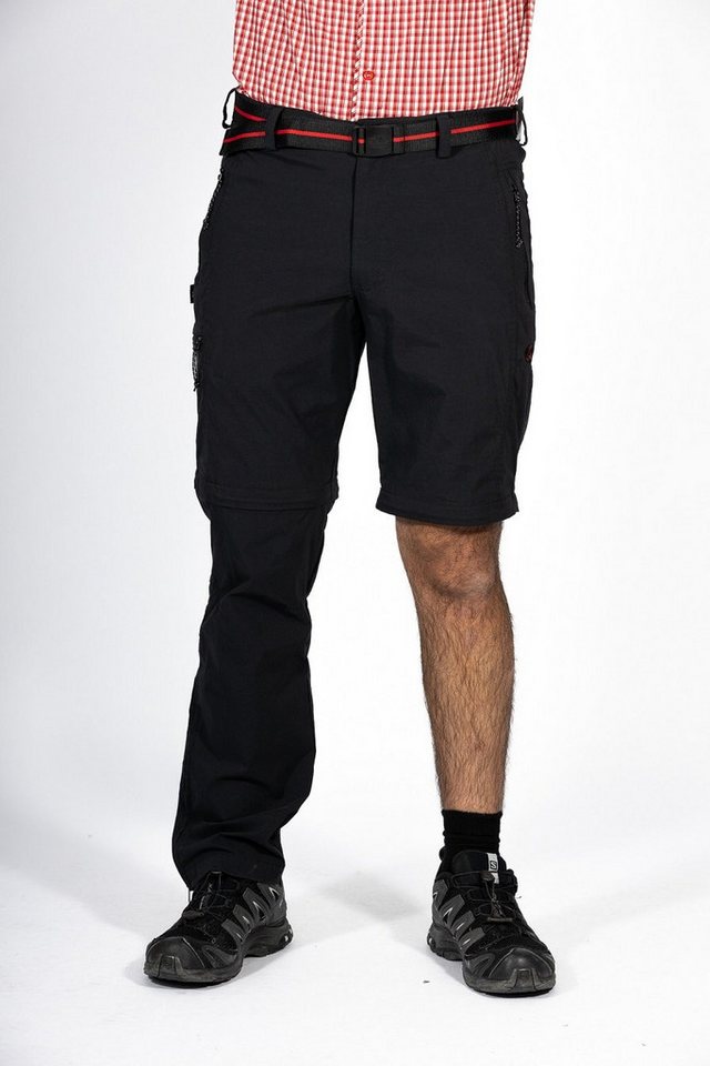 Maul Trekkinghose Wanderhose Ontario II 2in1 Zipp off - lange Hose+Bermuda - grau Herren Bild 2