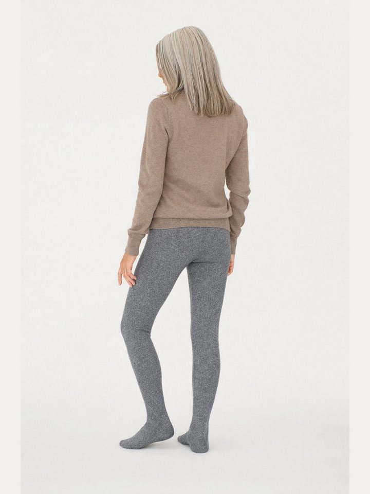 GOBI Cashmere Jogger Pants Kaschmir-Strickstrumpfhose mit hohem Bund
