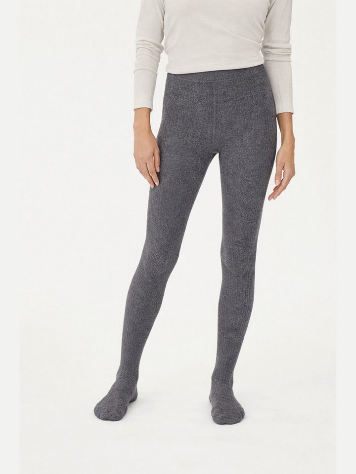 GOBI Cashmere Jogger Pants Kaschmir-Strickstrumpfhose mit hohem Bund Bild 4