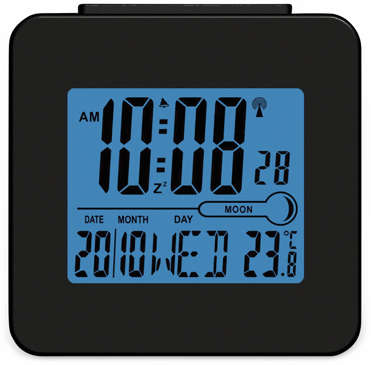 Denver® Digitaler Funkwecker Rec-34 Schwarz