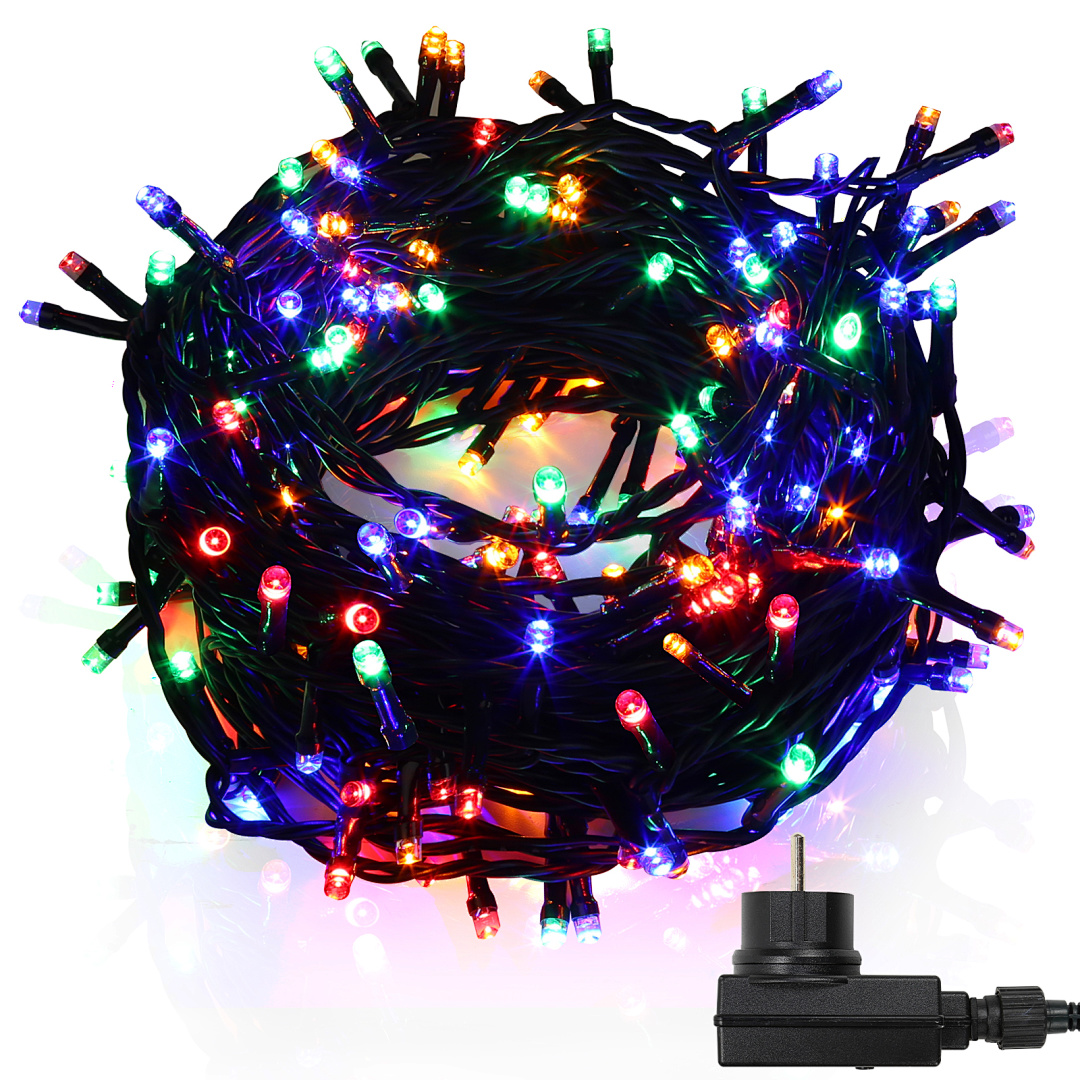 Randaco Lichterkette 10m 100led 8 Lichtmodi Lichterketten Für Party Weihnachten Hochzeit Deko, Bunt