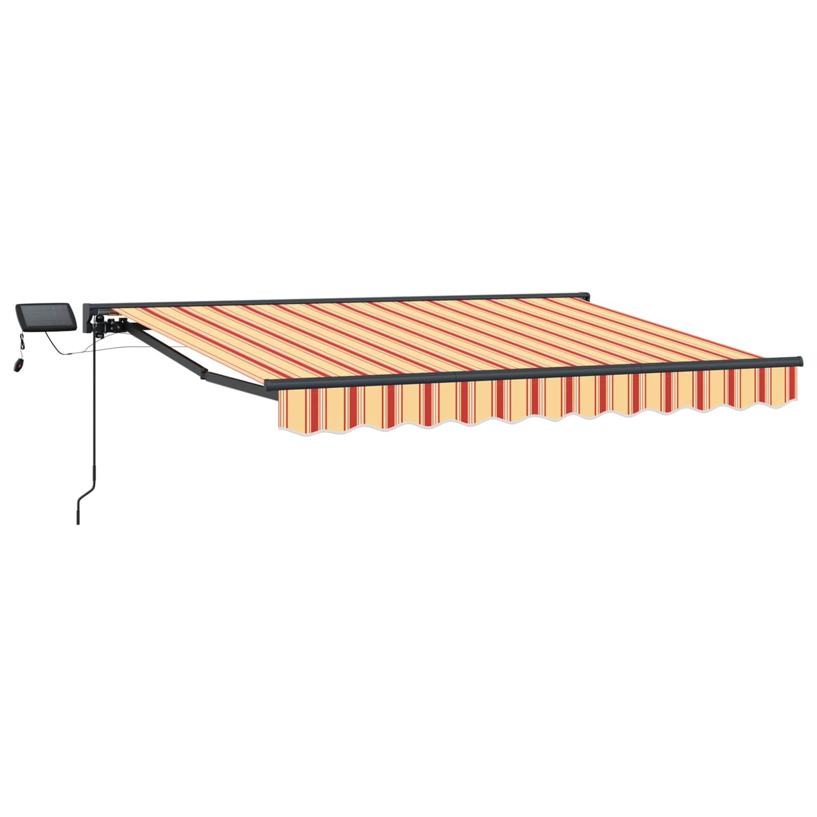 Manuelle Markise Mit Solar-led 3,5 X 2,5 M Vidaxl