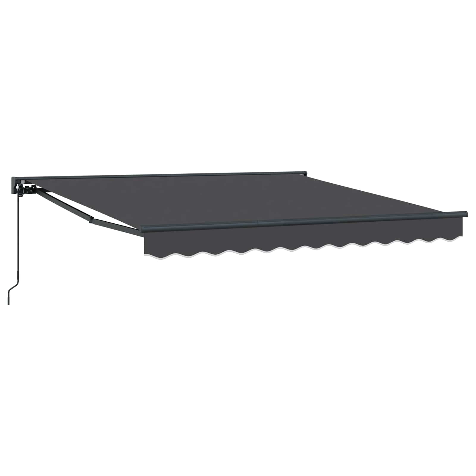 Maison Exclusive - Manuelle Markise 3,5 X 2,5 M Anthrazit 100% Po