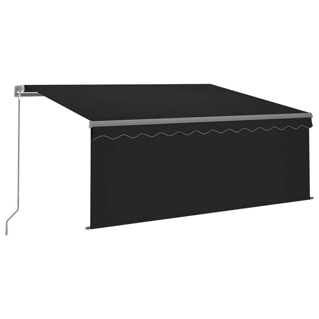 Maison Exclusive - Manuelle Markise Mit Solar-led 3 X 2,5 M Anthr