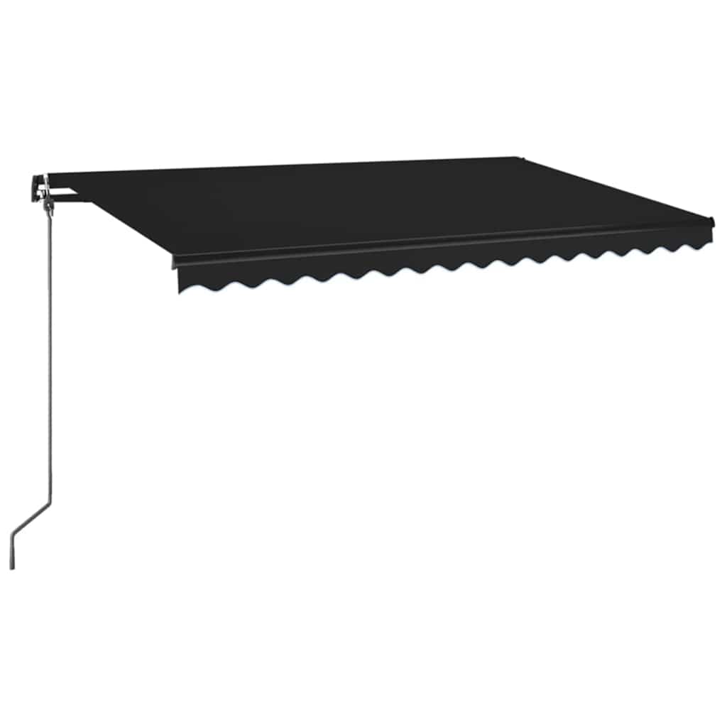 Maison Exclusive - Manuelle Markise Mit Solar-led 4 X 3,5 M Anthr