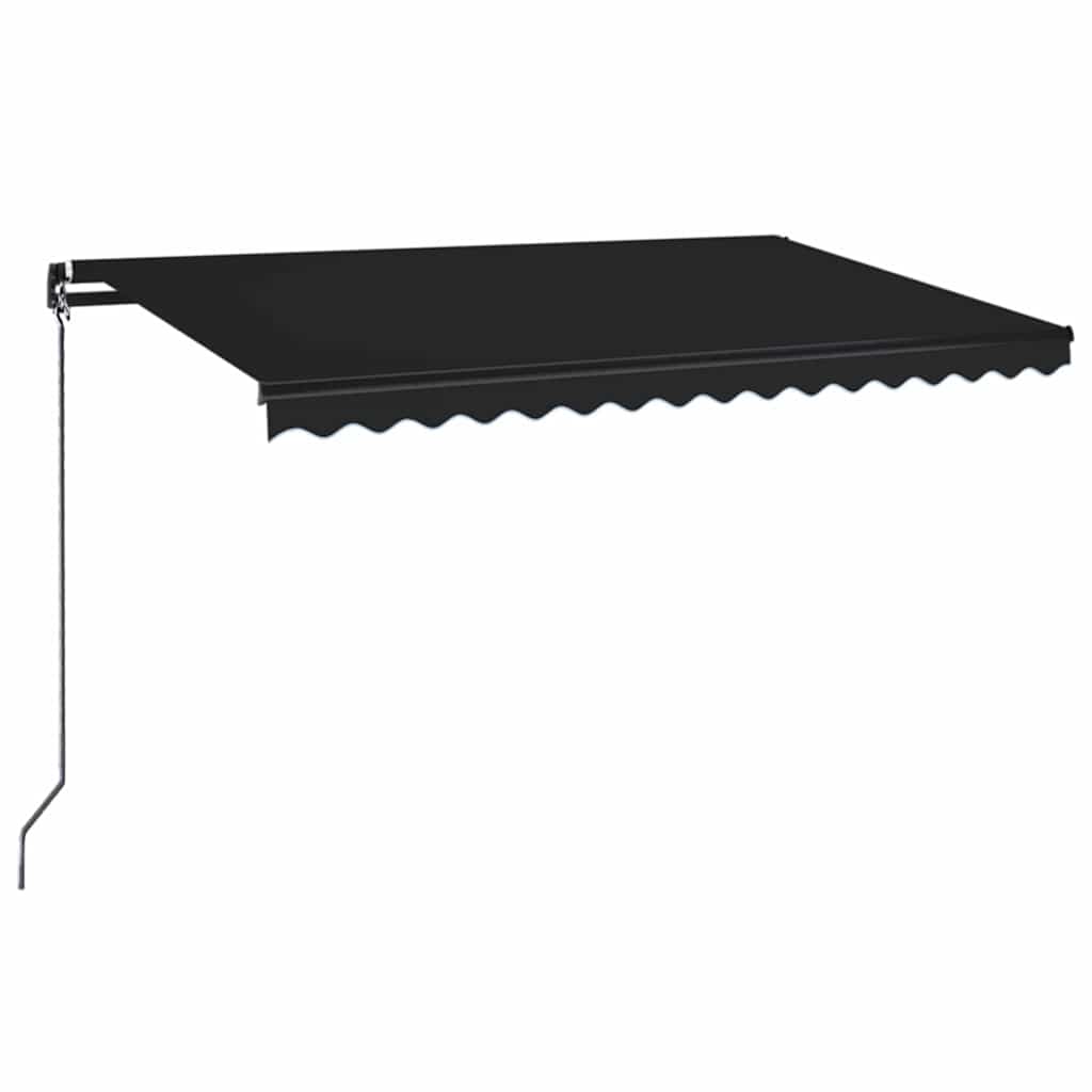 Maison Exclusive - Manuelle Markise Mit Solar-led 4,5 X 3,5 M Ant