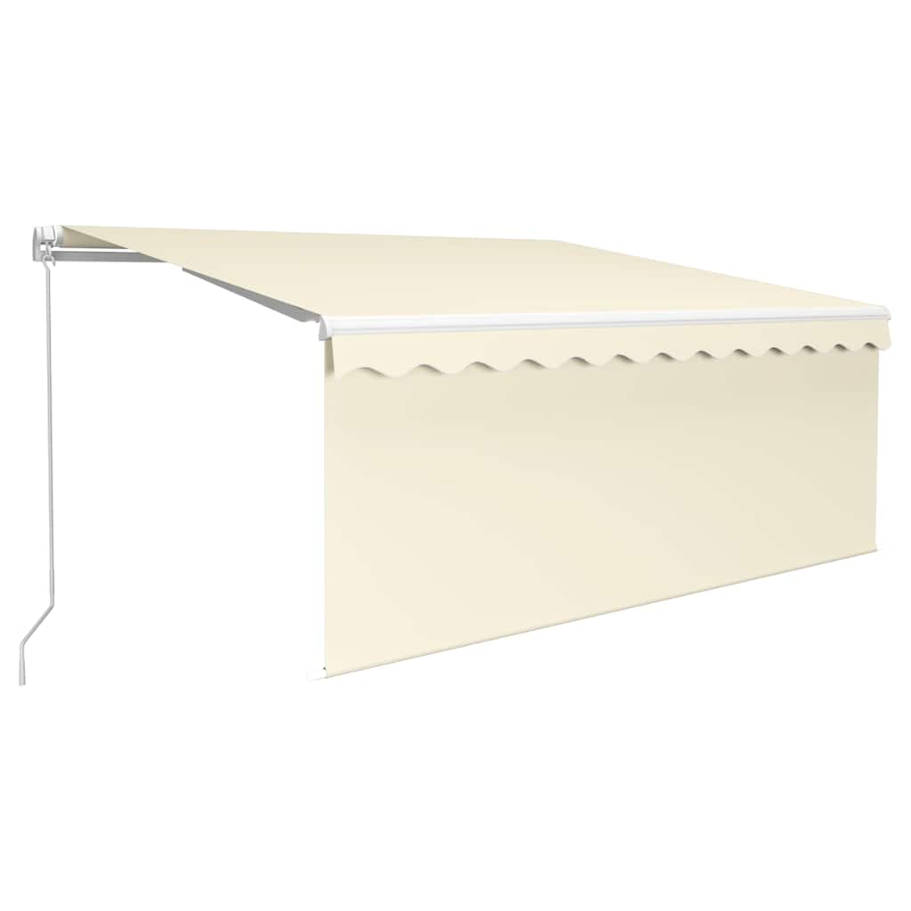 Maison Exclusive - Manuelle Markise Mit Solar-led 3 X 2,5 M Creme