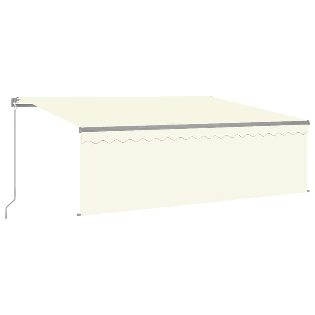 Maison Exclusive - Manuelle Markise 4 X 3 M Creme 100% Polyester
