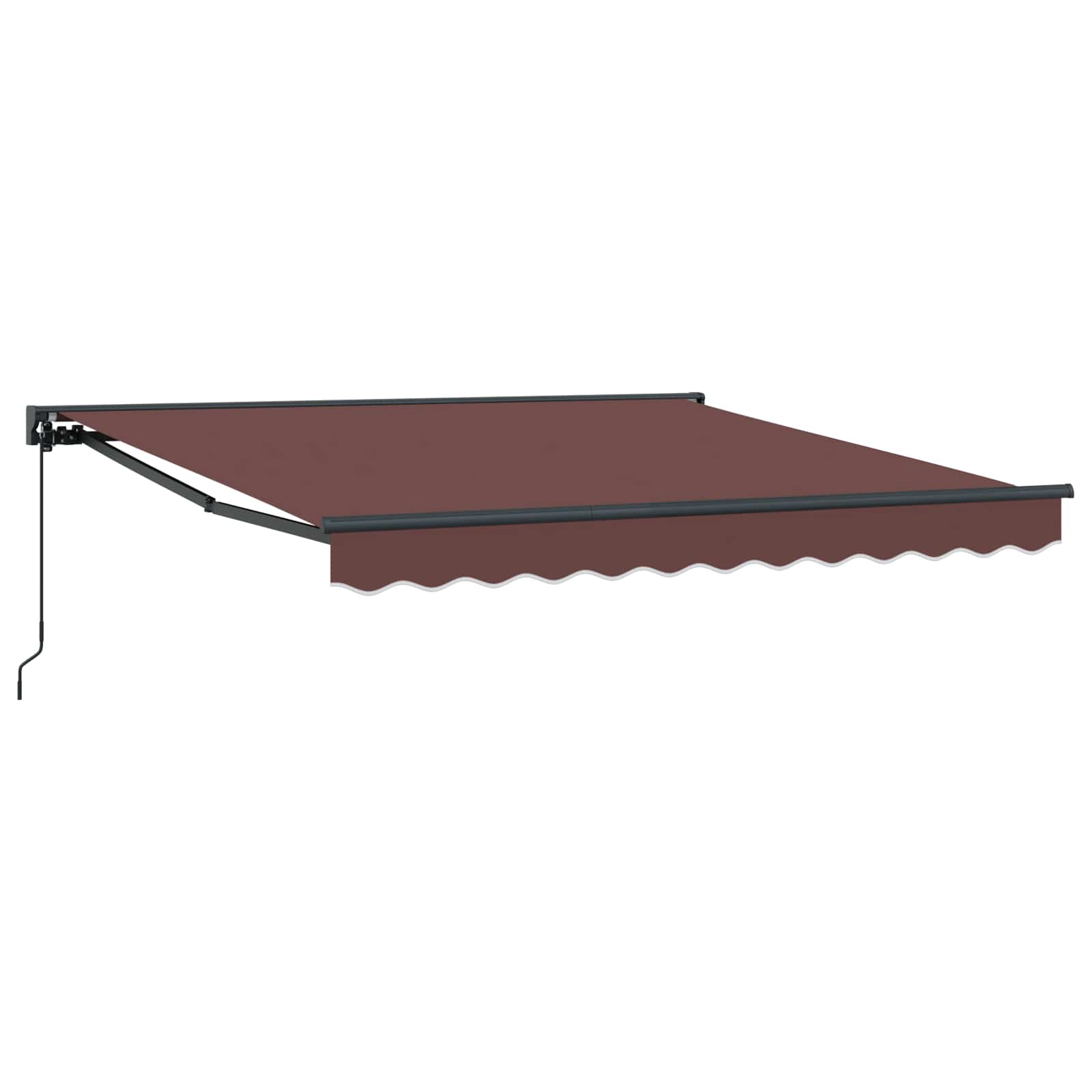 Maison Exclusive - Manuelle Markise 3 X 2,5 M Braun 100% Polyeste