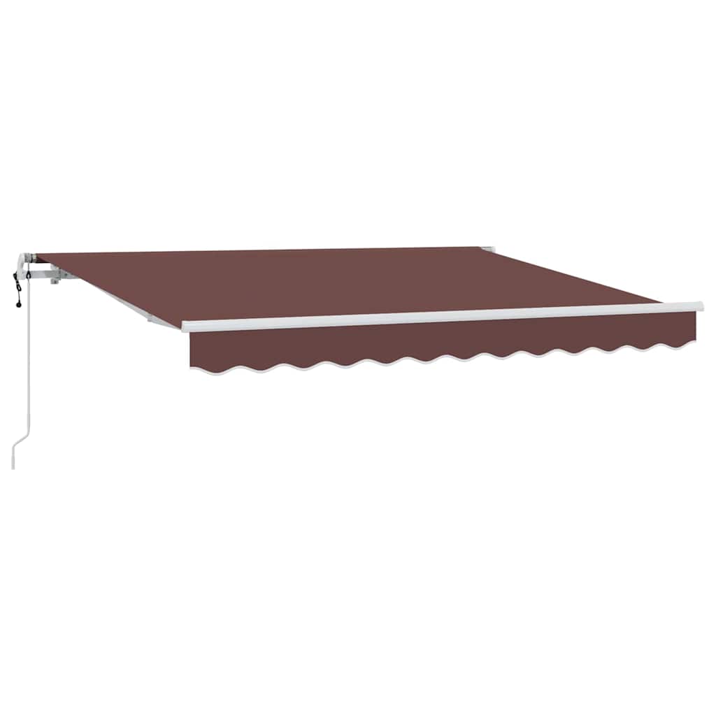 Maison Exclusive - Elektrische Markise 3,5 X 2 M Braun 100% Polye