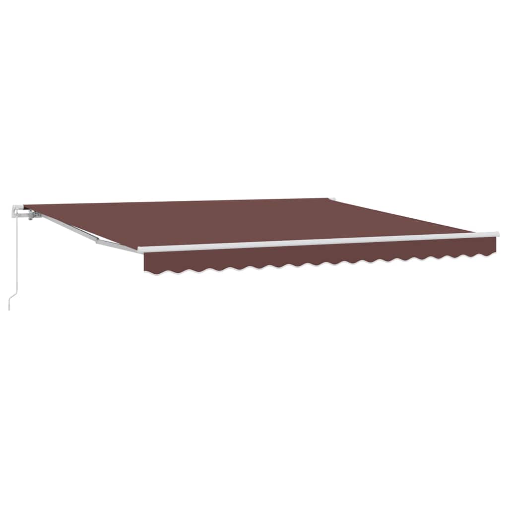 Maison Exclusive - Manuelle Markise 4 X 3 M Braun 100% Polyester