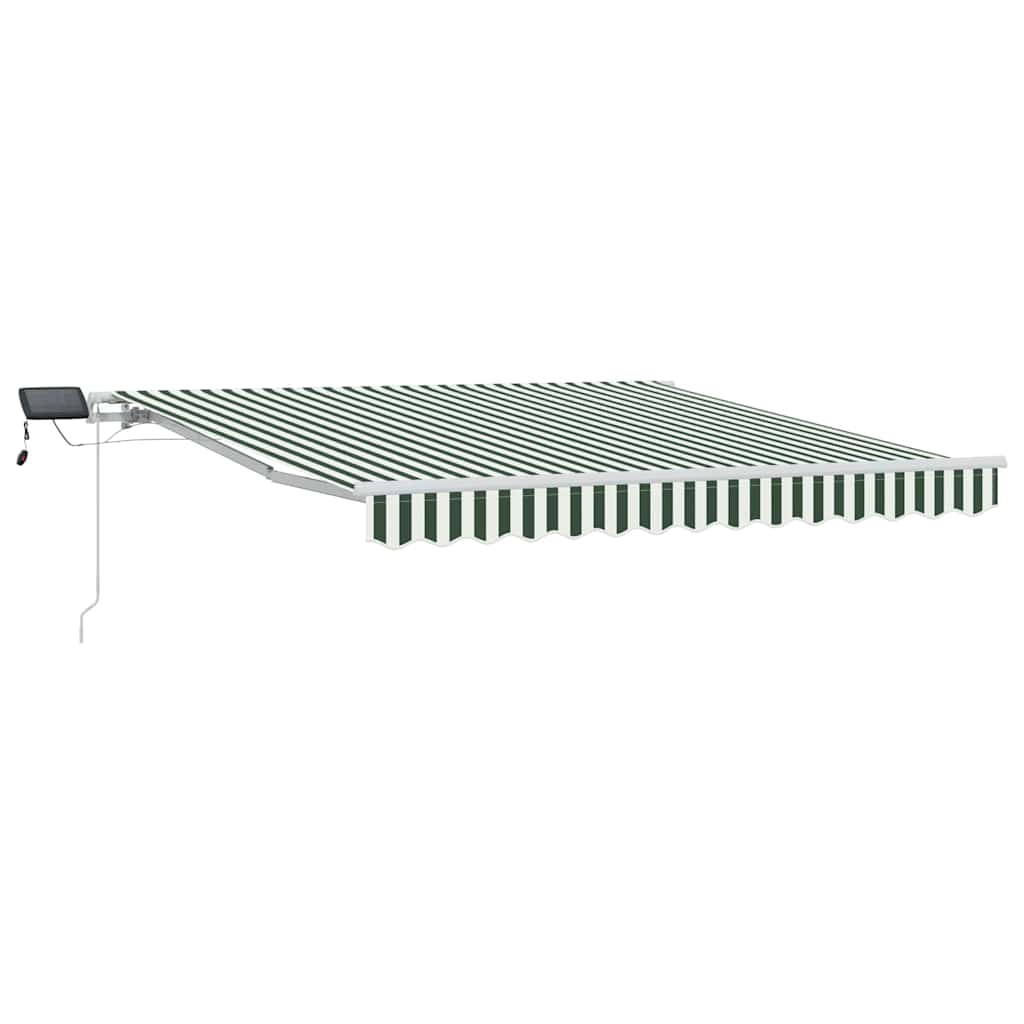 Maison Exclusive - Manuelle Markise Mit Solar-led 3 X 2,5 M Grün-