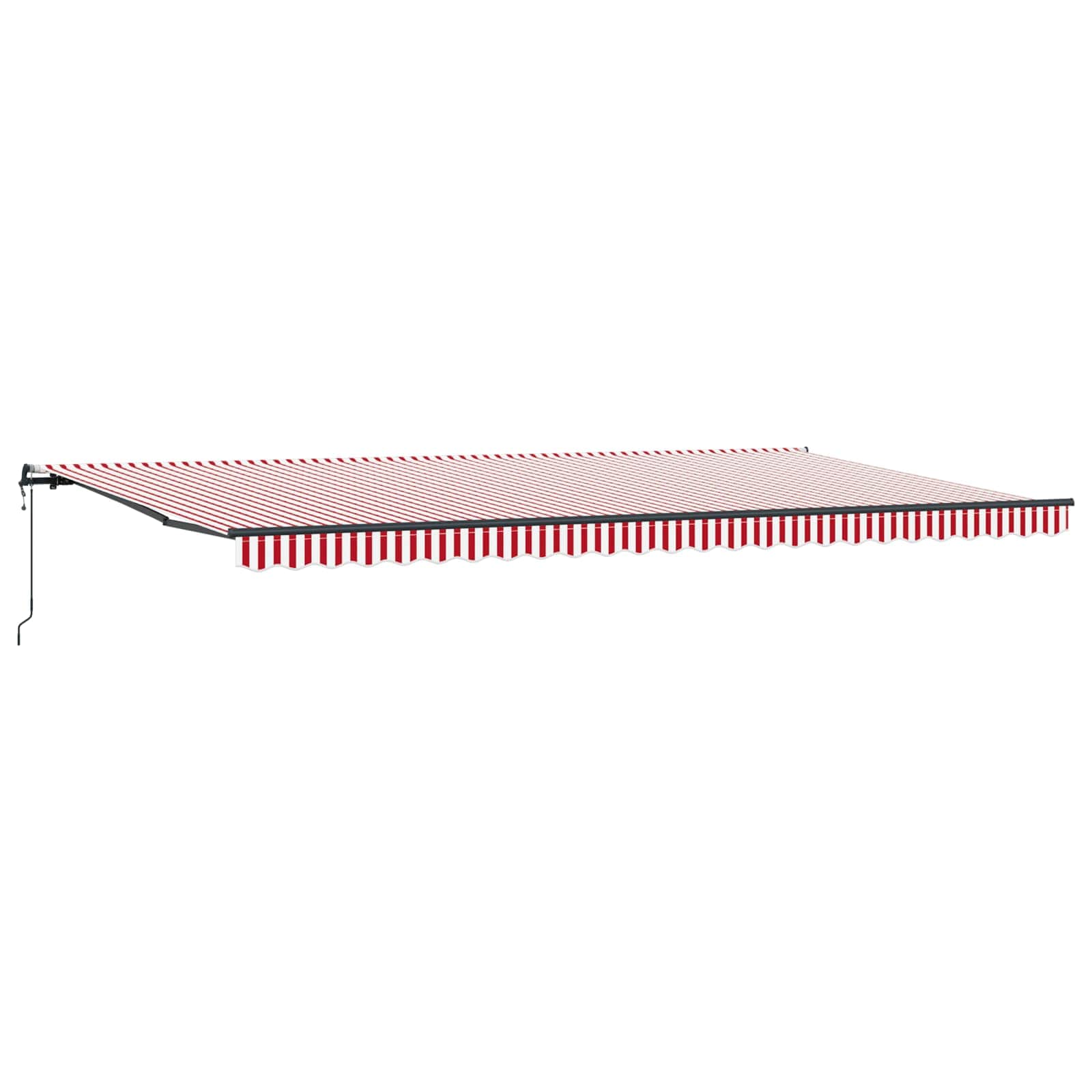 Maison Exclusive - Elektrische Markise 6 X 3 M Rot Und Weiße Stre
