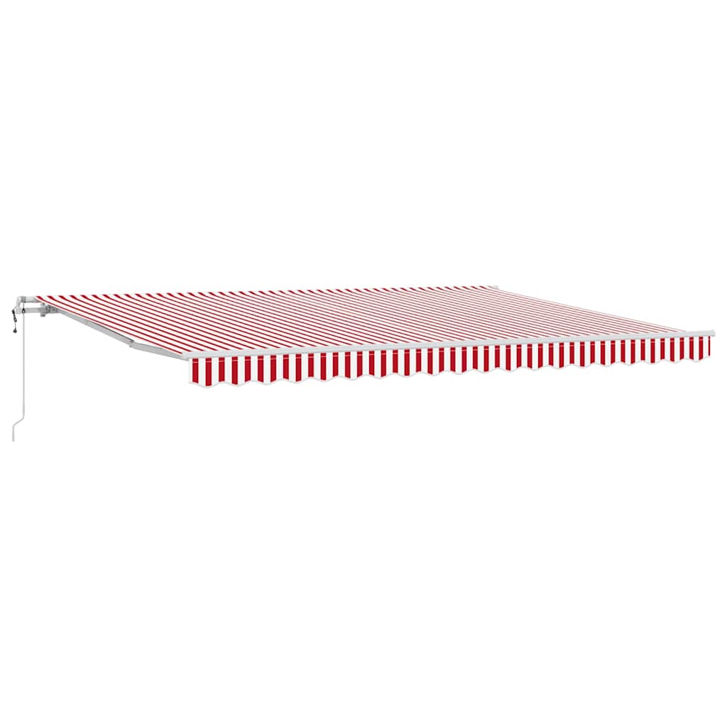 Maison Exclusive - Elektrische Markise 4,5 X 3 M Rot Und Weiße St