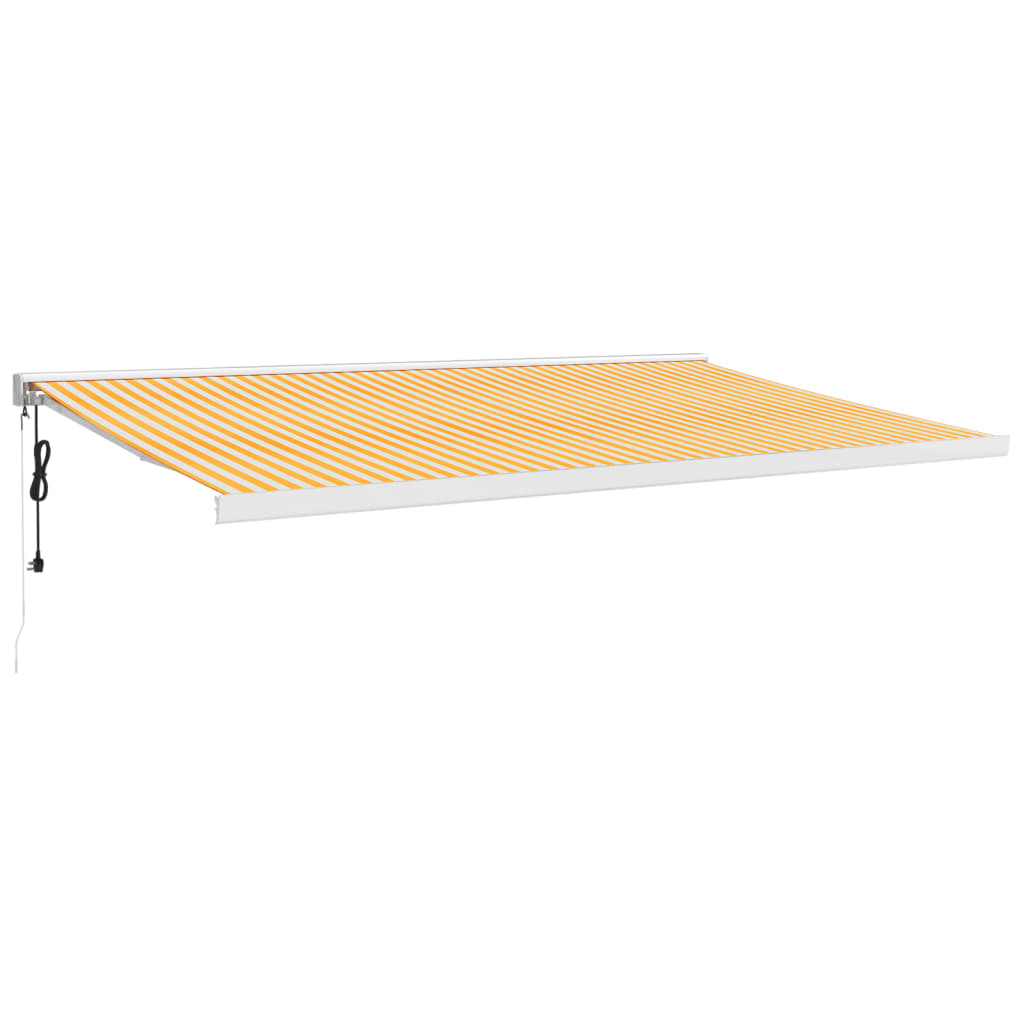 Maison Exclusive - Elektrische Markise 5 X 3 M Gelb Und Weiß Gest