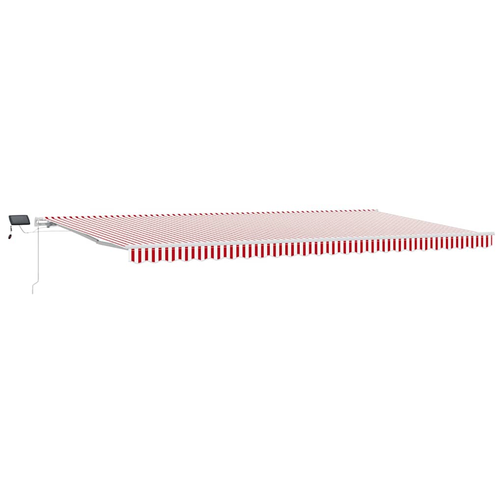 Maison Exclusive - Manuelle Markise Mit Solar-led 6 X 3 M Rot Und