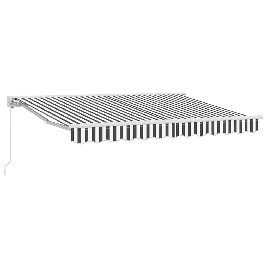 Maison Exclusive - Manuelle Markise 3,5 X 2 M Anthrazit Und Weiß