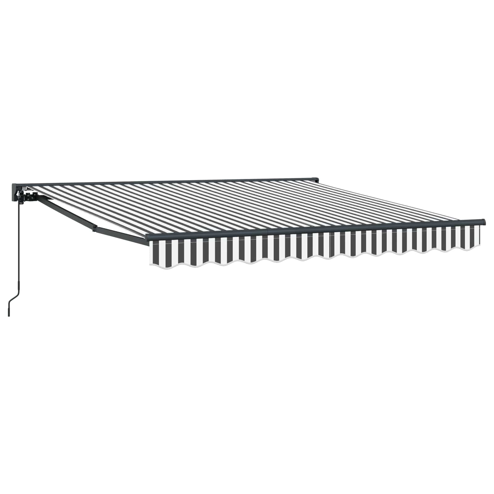Maison Exclusive - Manuelle Markise 3,5 X 2,5 M Anthrazit Und Wei